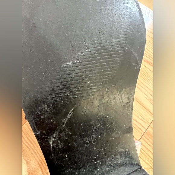 Simons Glossy Black Womens Oxfords size 38 - Picture 4 of 5